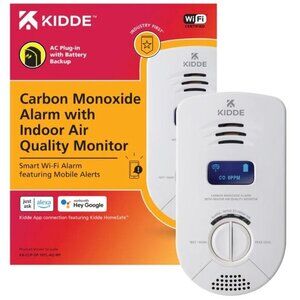 Kidde WiFi‎ Carbon Monoxide Alarm & Indoor Air Quality Monitor & Battery Backup